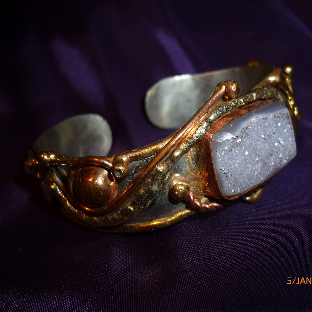 Drusy Cuff Bracelet